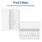 Avery Dividers for 3 Ring Binders, 10 Tabs per Set, Customizable Table of Contents, Classic White Tabs (3 Sets of 11077)